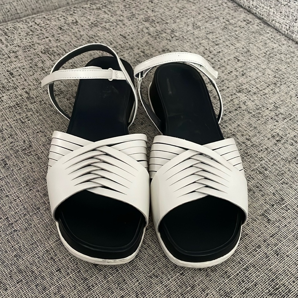 Camper Antonik Off White Leather Sandals Size 41 US 10 - Picture 2 of 12